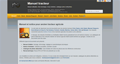 Desktop Screenshot of manuel-tracteur.info