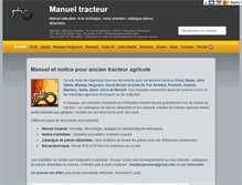 Tablet Screenshot of manuel-tracteur.info